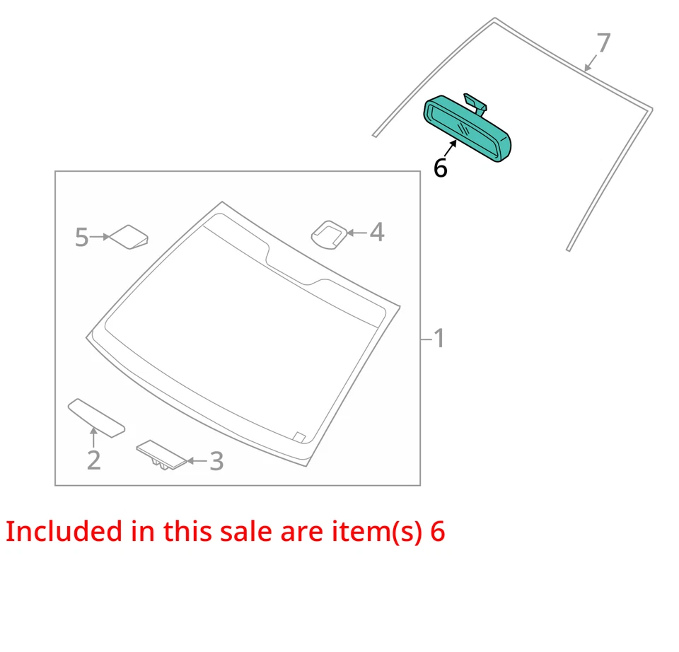 2010 Hyundai Santa Fe Used Rear View Mirror OEM SUV 267-50365 140K Miles - Image 2 of 4