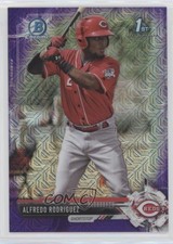 2017 Bowman Chrome Prospects Mega Box Purple Refractor Alfredo Rodriguez xm0