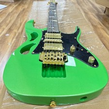 Green JEM Electric Guitar  HHS Pickups Maple Neck Gold Hardware