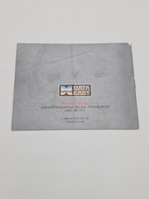 Nintendo NES Bad Dudes Manual Only