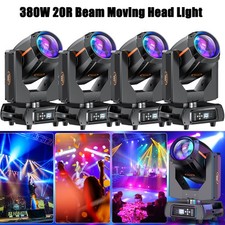 4x 380W Beam Moving Head Light Rainbow Stage Effect Lighting DJ for Xmas Party