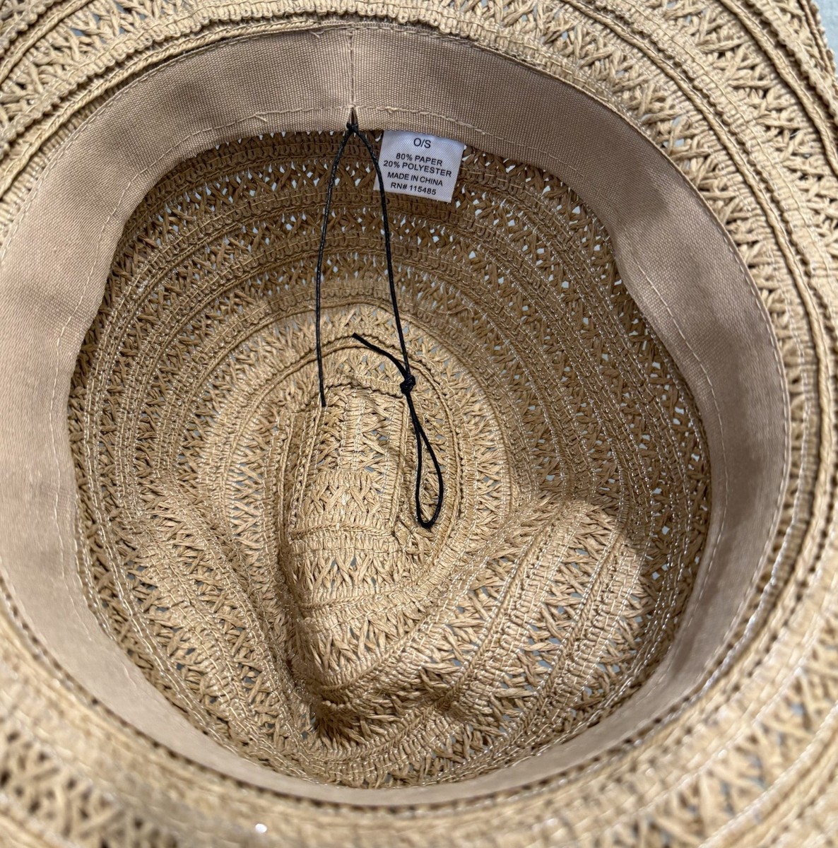 BRIM FASHION HAT W/ faux LEATHER STRAP ACCENT Men main image 2
