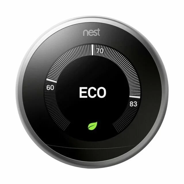 Nest Learning Thermostat 3rd Generation Pro T3008US Stainless Steel New - Image 2 of 4