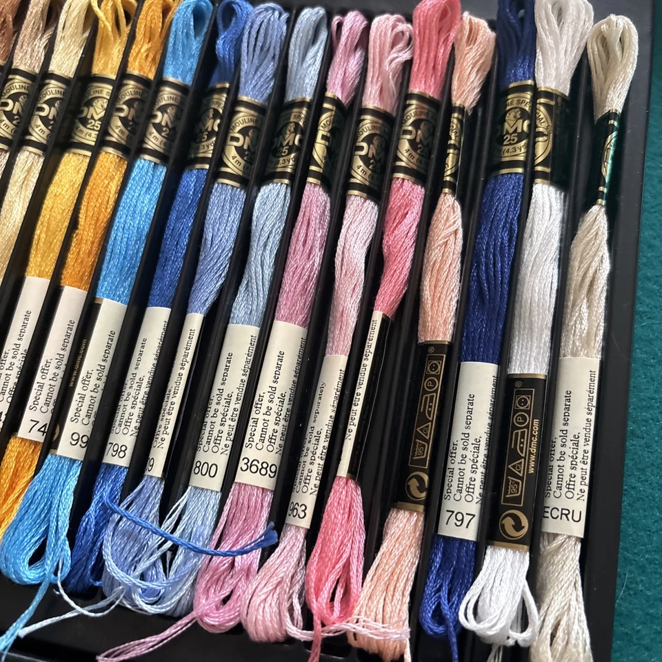 DMC Embroidery Thread Floss Lot of 50 Skeins Best Multiples Colors - Image 4 of 4
