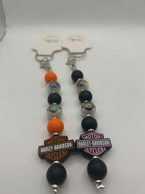 Set of 2 Harley Davidson Motorcycles Keychains HIS AND HERS