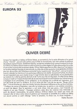 Document Philatélique 1er Jour : 15 1993 - Europa Olivier Debré