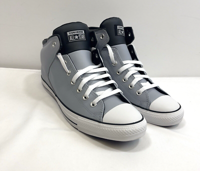 Converse Sneaker Men\'s 12 Silver Black Chuck Taylor All Star High Street Shoes 14f8ab02-2009-4b2e-aa91-  main image 4