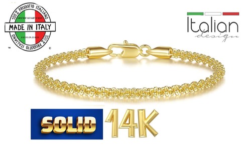 Anello Granato Oro Cavigliera Catena Cubana Concava In Ottone Placcata Oro 14K - Lunghezza 10 Pollici - Stile Hip Hop Cavigliera Maglia Cubana Oro Placcato - Foto 6