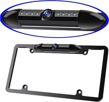 US License Plate Metal Frame Rear View Backup Camera CMOS HD LED Night Vision