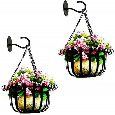 2pcs Wall Mount Ceiling Hook Metal Bird Feeder Hangers For Hanging