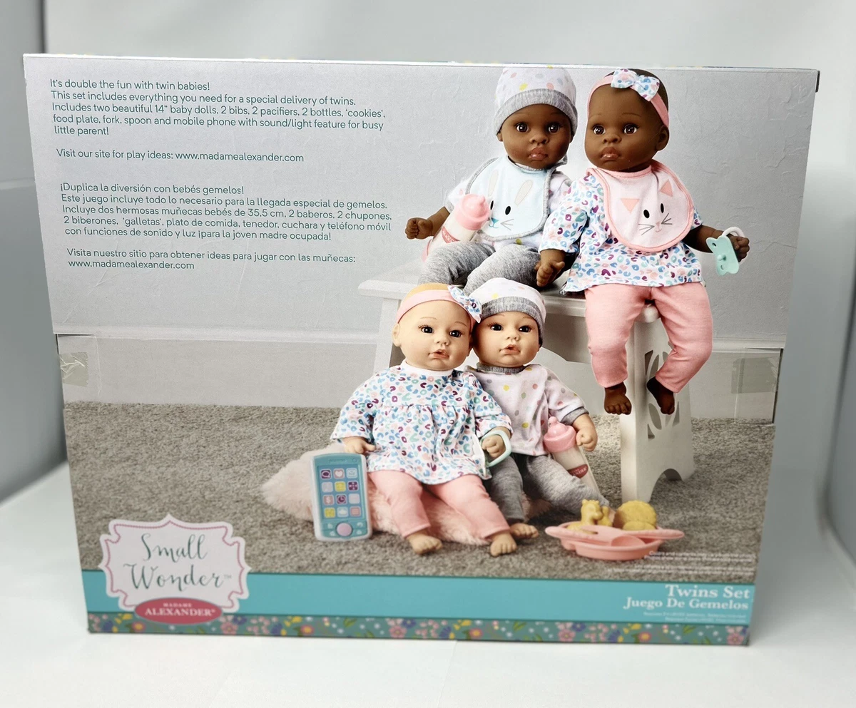 Madame Alexander Small Wonder 14 Baby Doll Twin Set Brown Eyes