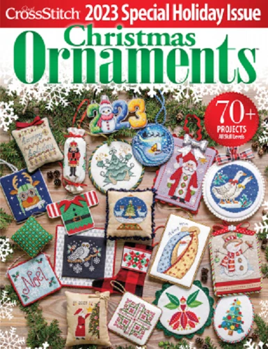 NEW! JUST CROSS-STITCH CHRISTMAS ORNAMENTS Magazine 2023 Special Holiday Issue