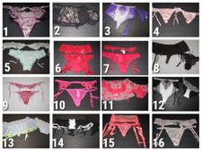 NWT VICTORIA'S SECRET GARTER BELT PANTY 2 PIECE SET YOU PICK SIZE AND STYLE