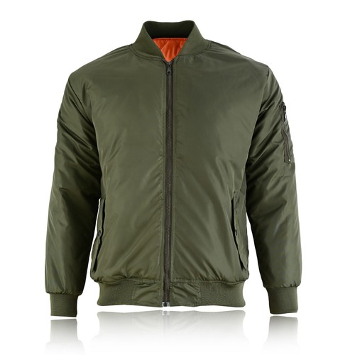 Mens MA1 Army Pilot Biker Bomber Security Fly Military Doorman Jacket Top - Picture 11 of 15