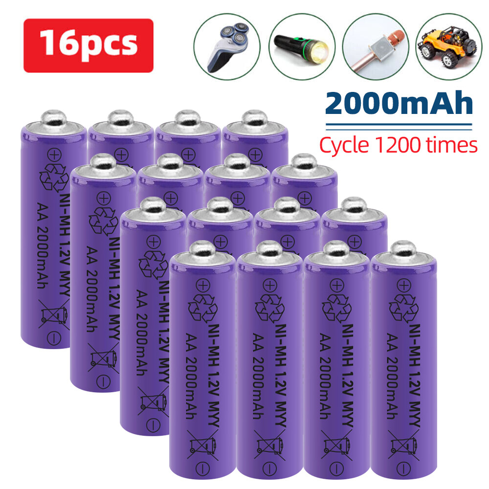 1.2V AA Ni-MH Rechargeable Batteries with Smart Charger-image