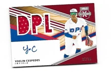 2020 Elite Extra  Auto RC  Triple Jersey Yoelin Cepedes Dominican Prospect #/99