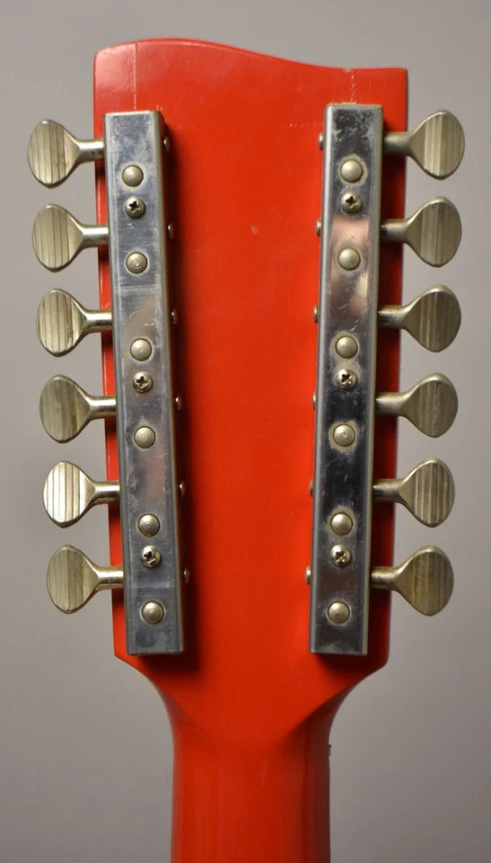 1960's Danelectro 12-String Prototype Neck Red w/Box - Image 3 of 4