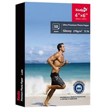 Koala Ultra Premium Photo Paper 4x6 In Glossy Photo Printer Paper for Inkjet ...