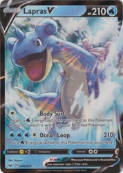 Lapras V 049/202 Sword & Shield Base Set Ultra Rare Holo