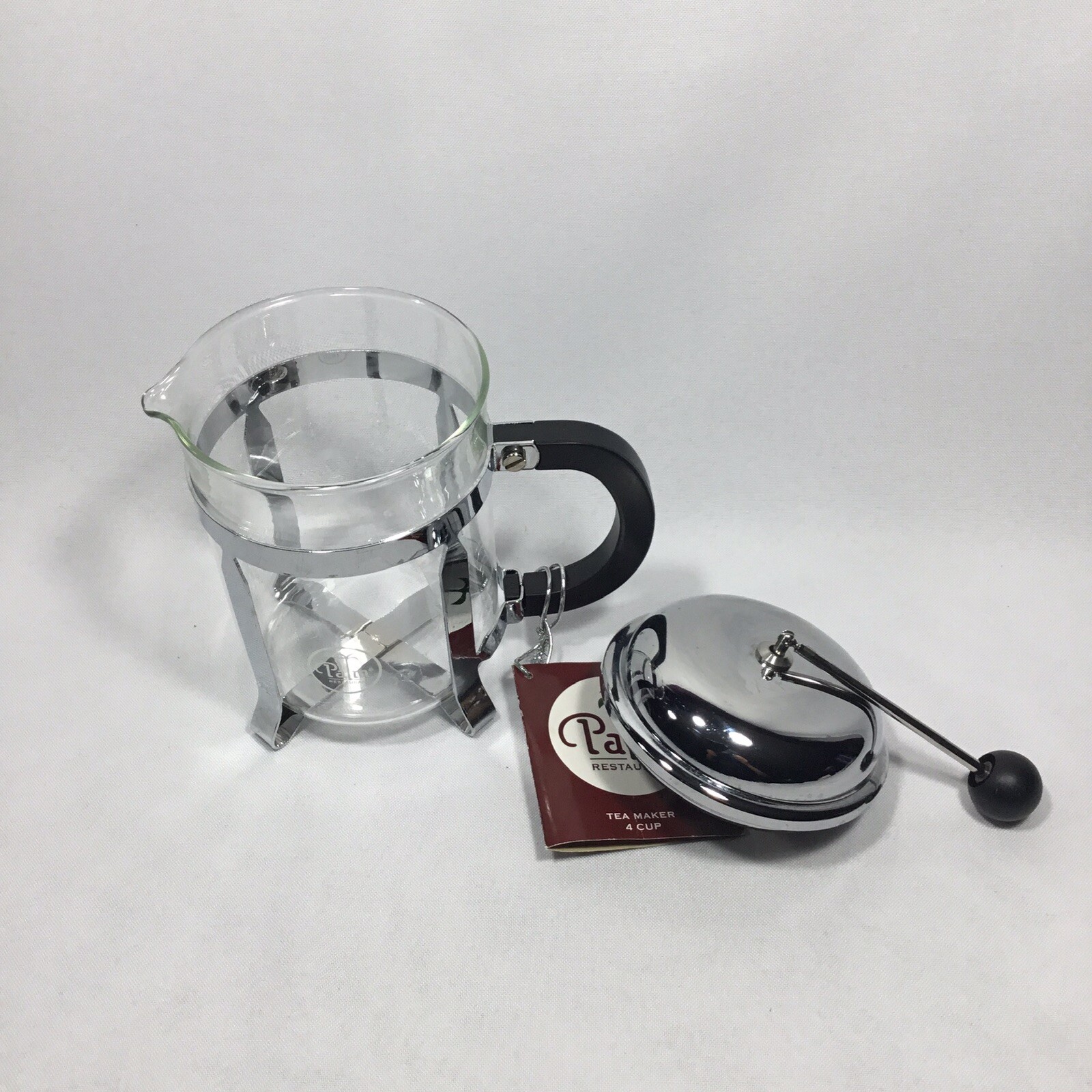 Stainless French Press Tea Maker Palm Restaurant 4cups