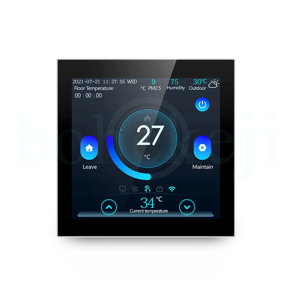 WiFi Smart Thermostat Electric Floor Water Heating Temperature Controller CA