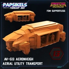 AV-G13 Aerial Utility Transport | Cyberpunk | Papsikels | 32mm