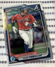 2024 Bowman - Chrome Prospects #BCP-130 Sabin Ceballos (RC) Atlanta Braves