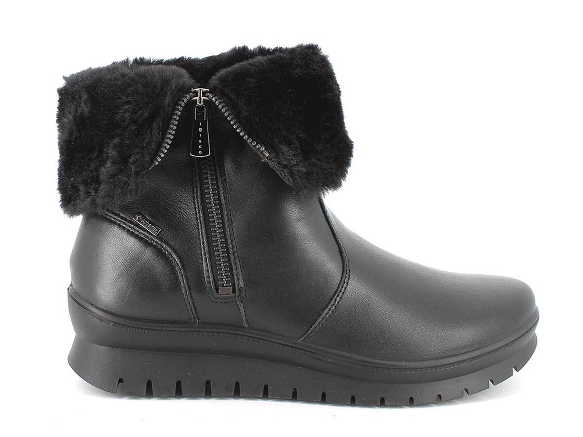 IGI CO STIVALETTI CON ZEPPA DONNA INVERNO 2660600 KIA NERO eBay