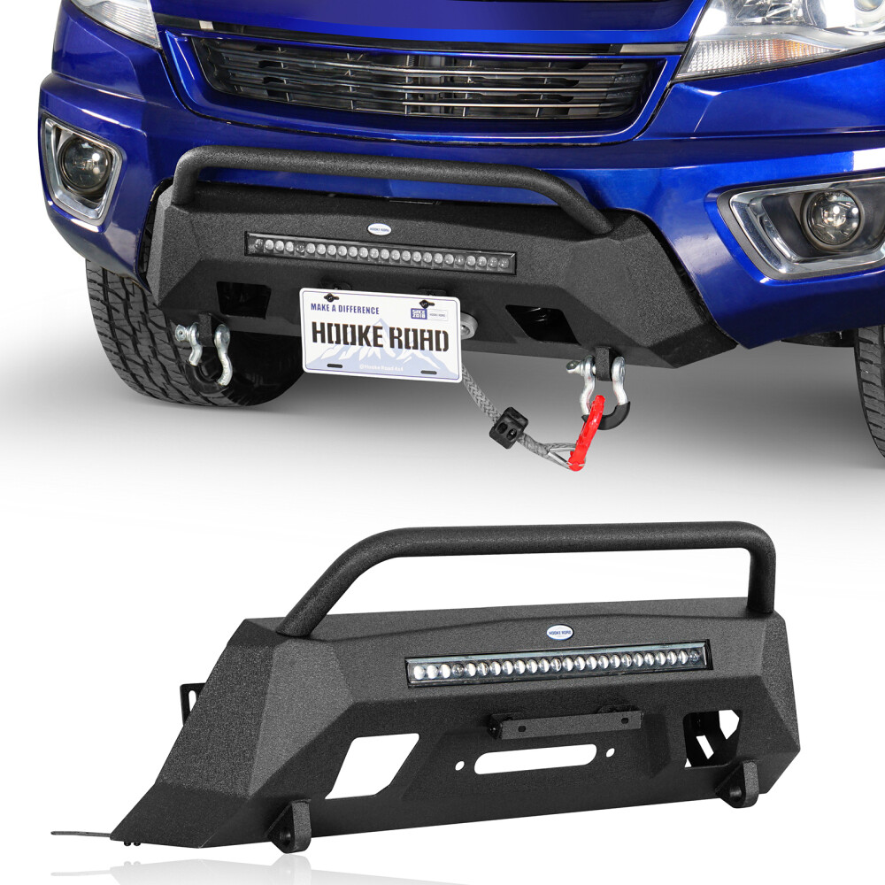 Hooke Road Steel Front Rear Bumper For 2015-2020 Chevy Colorado GMC Canyon 4Door