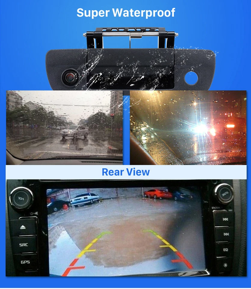7" Monitor Rear View Camera Backup Camera For Dodge Ram 1500 2500 3500 2010-2017 - Image 4 of 4