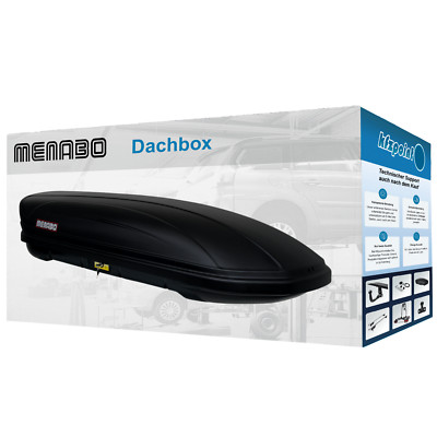 MENABO Gepäckbox Marathon 460 schwarz, matt 460 Liter NEU