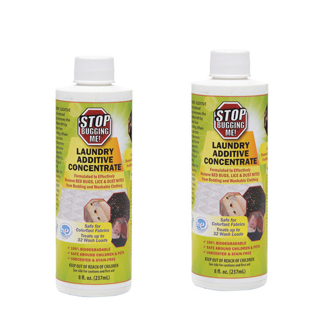 2 pack Stop Bugging Laundry Additive Concentrate Kills Lice Bed Bug