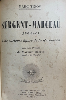 REVOLUTION - SERGEANT MARCEAU - LE CONVENTIONAL GOSSUIN - LE CURE MALBESTE