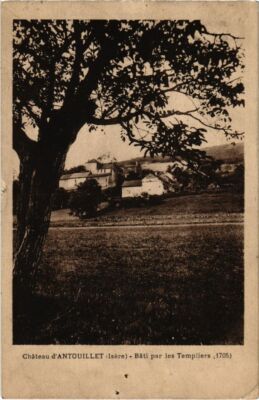 Old postcard Chateau d'Antouillet, built by the Templars France (1043765)