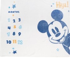 Disney's Mickey Mouse Milestone Baby Blanket NEW Unopened