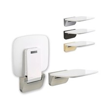 Folding Shower Seat Wall Mounted– Up to 350lbs, Secure Folding Shower Benc