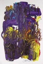 Original ABSTRACT Expressionism Painting Acrylic John Williams art JMW Raw