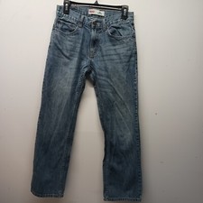 Levis 505 Straight Medium Wash Boys Size 16 Regular 28 x 28