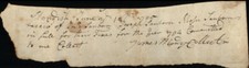 1795 Receipt for fines Standish Maine Joseph Sanborn, Moses Sanborn James Moody