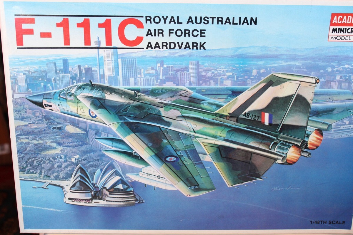 1/48 Scale Academy, F-111C Aardvark Australian Jet Model Kit #1674