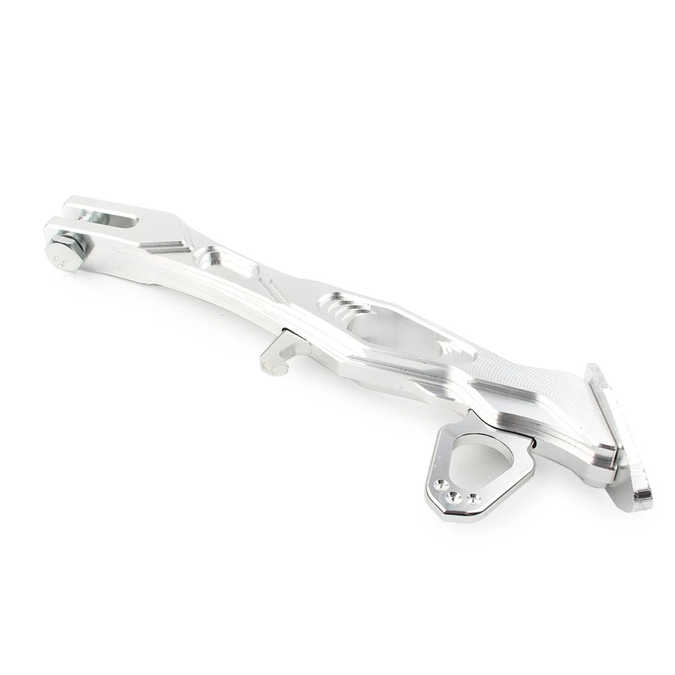 Soporte lateral para pie Soporte para pierna Soporte para moto Universal Plateado Foto 3 de 4