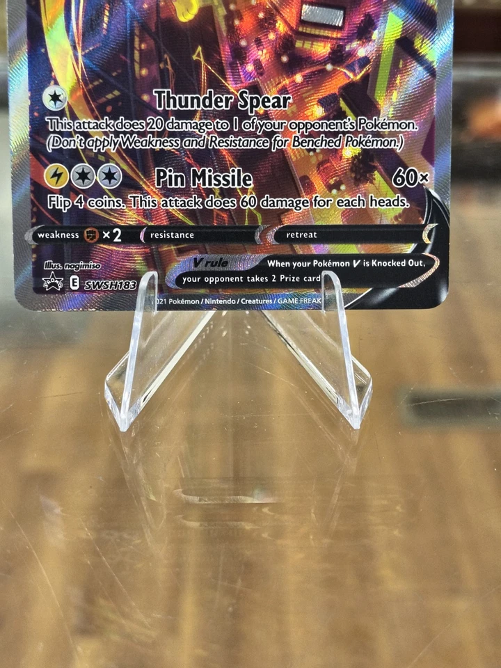 Jolteon v SWSH183 Pokémon TCG Sword & Shield Holo Black Star Promo Card! - Image 4 of 4