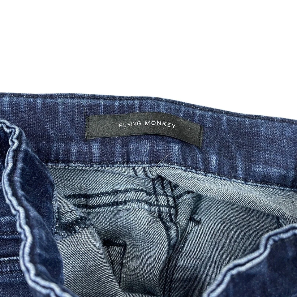 Flying Monkey 24 Jeans Wide Leg Side Zip Elastic Waist (loose fastner) - Image 3 of 4