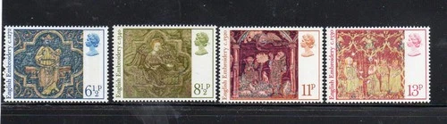 GREAT BRITAIN #798-801 1976 CHRISTMAS MINT VF NH O.G