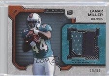 2012 Topps Strata Rookie Relics Blue Patch 30/80 Lamar Miller #RR-LM Patch 1q7