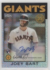 2021 Topps Silver Pack 1986 Chrome Baseball 87/99 Joey Bart #86BC-91 Auto 1h6a