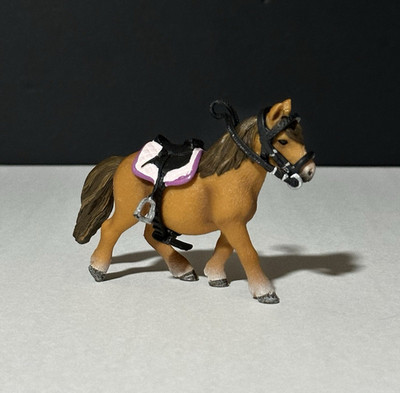 Schleich Shetland Pony Mare Retired With Saddle and Bridle 13750