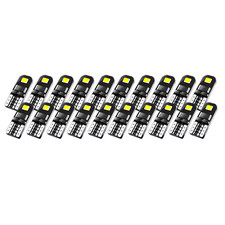 20x Super White T10 168 W5W 2825 LED License Plate Interior Light Bulb 6000K New