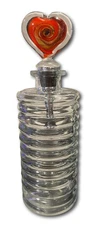 Verona Hand Blown Heart Wine Bottle Stopper