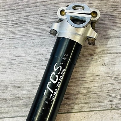 Vintage Syncros MTB Seatpost 30.9 x 290 Black Aluminum Made in